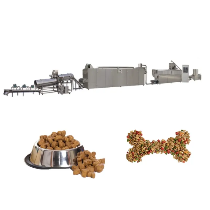 Good quality pet food processing line floating fish feed machine
