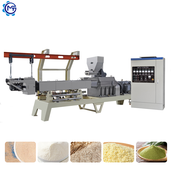 High Quality Full Automatic Couscous Product Line Cereal Rice Flakes Baby Food Extrusion Machinery